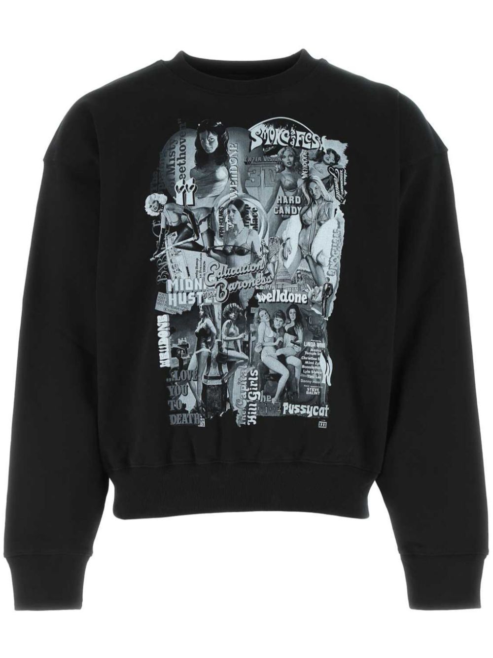 We11done cotton sweatshirt - Black