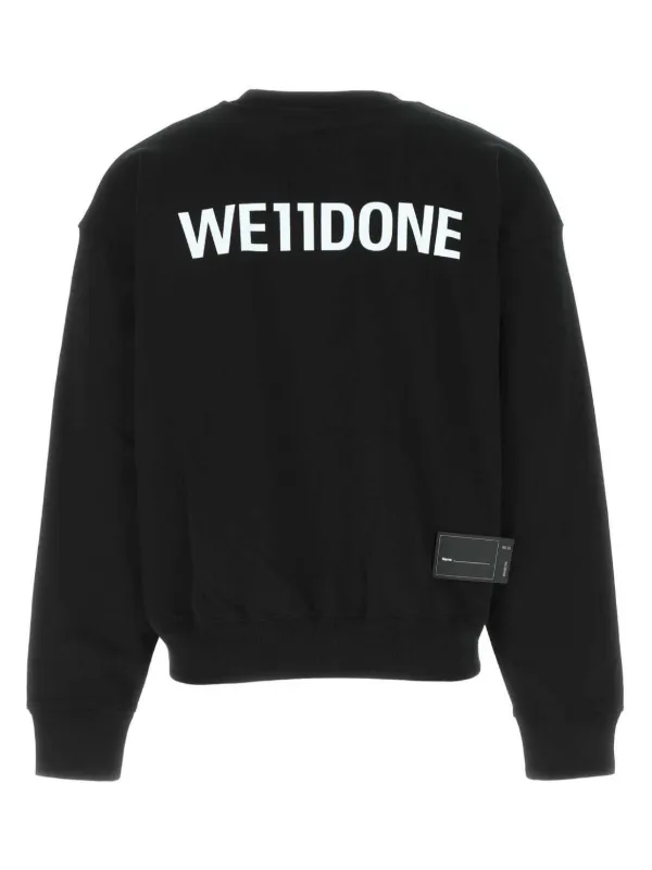 【関税込み】We11done ブラック コットン フーディ We11done Cotton Hoodie | Black | FARFETCH ID
