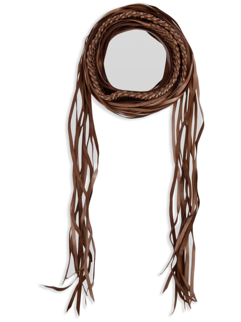 Caravana braided belt - Marrone