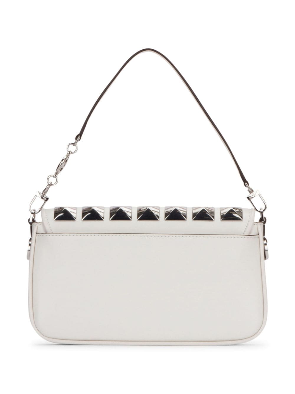 Michael Michael Kors stud-embellished leather clutch bag - Wit