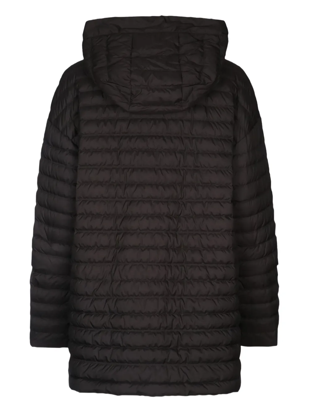 Add Hooded Quilted Jacket In Brown