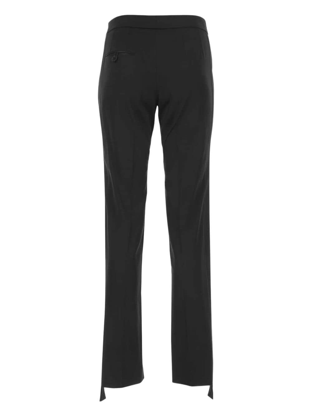 Stella McCartney satin stovepipe trousers - Zwart