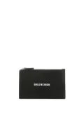Balenciaga leather card holder - Black