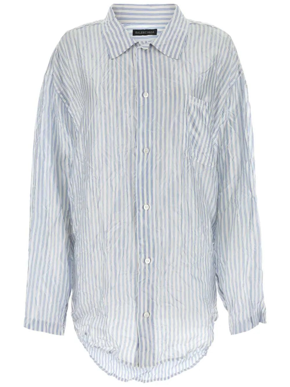 Balenciaga stripe-print shirt Blauw