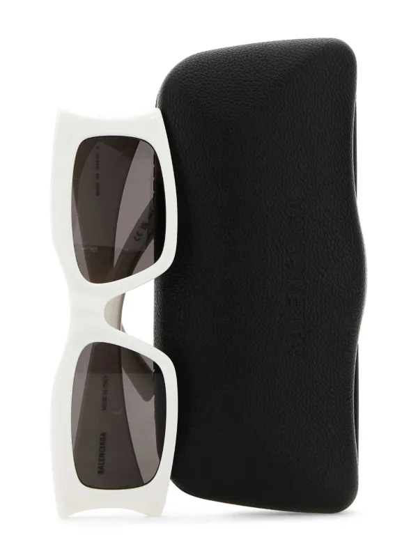 BALENCIAGA メタルスクエアフレームサングラス23AW Balenciaga Eyewear スクエアフレーム サングラス | ホワイト