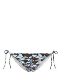 Prada geometric-print bikini bottoms - Brown