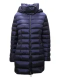 Add hooded quilted coat - Blue