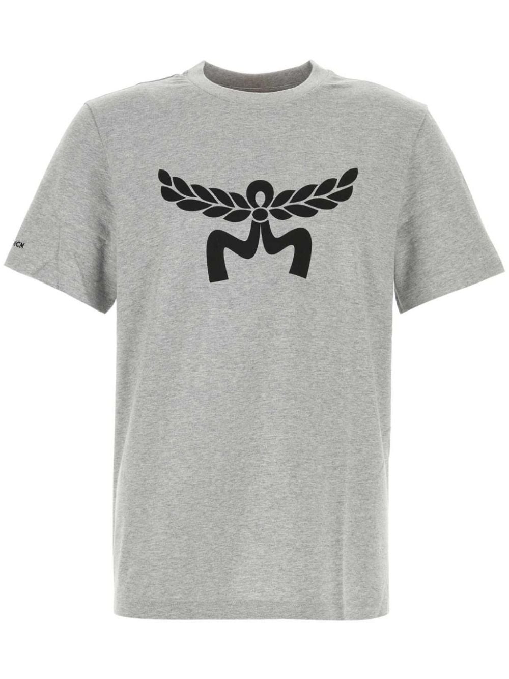 Shop Mcm Laurel Logo-print T-shirt In Grey