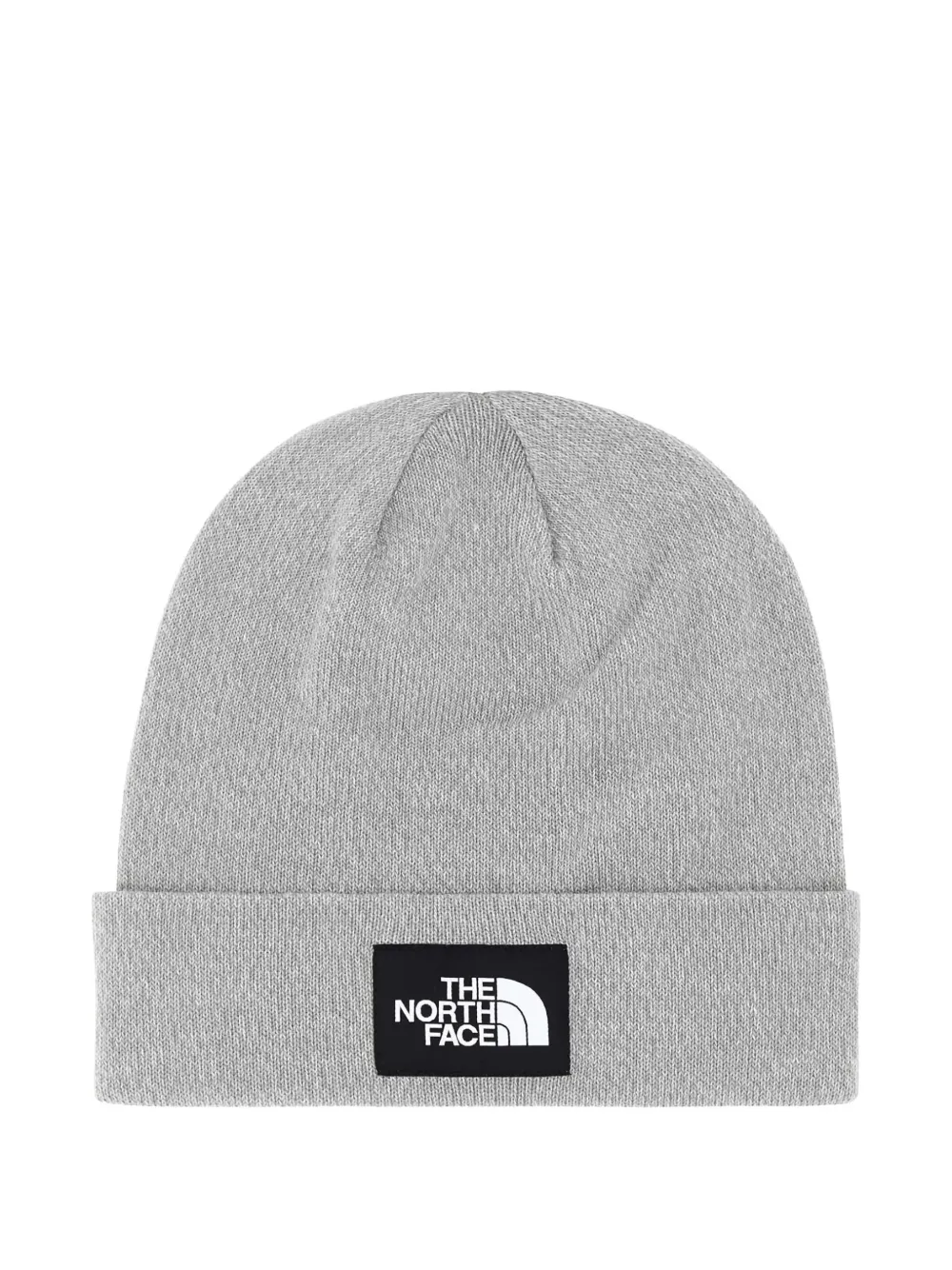The North Face Melange Light Grey Stretch Polyester Blend Beanie Hat In Gray