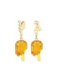 Palm Angels stone-pendant earrings - Gold