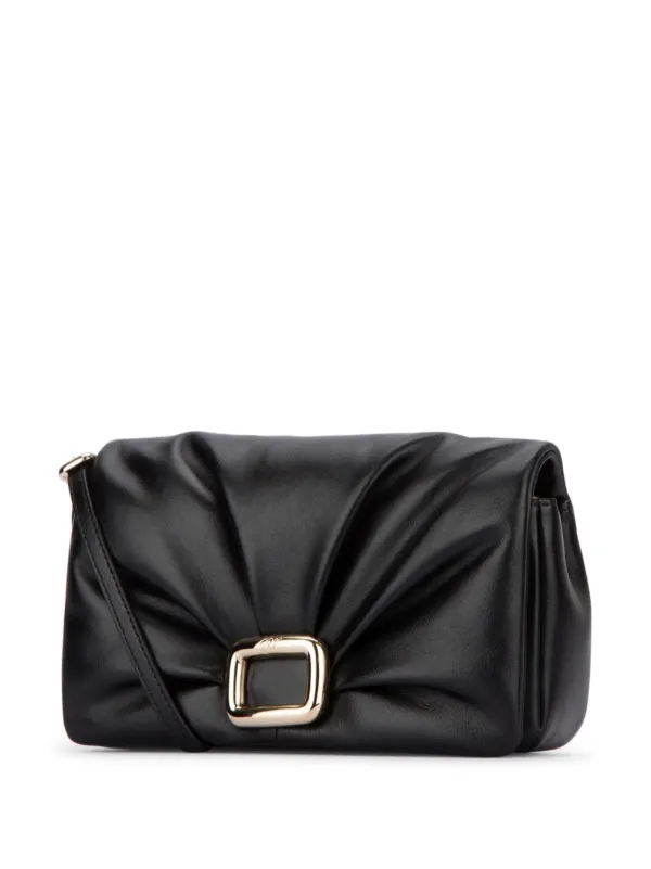 Roger Vivier gold tone Hardware Clutch Bag Black FARFETCH IE