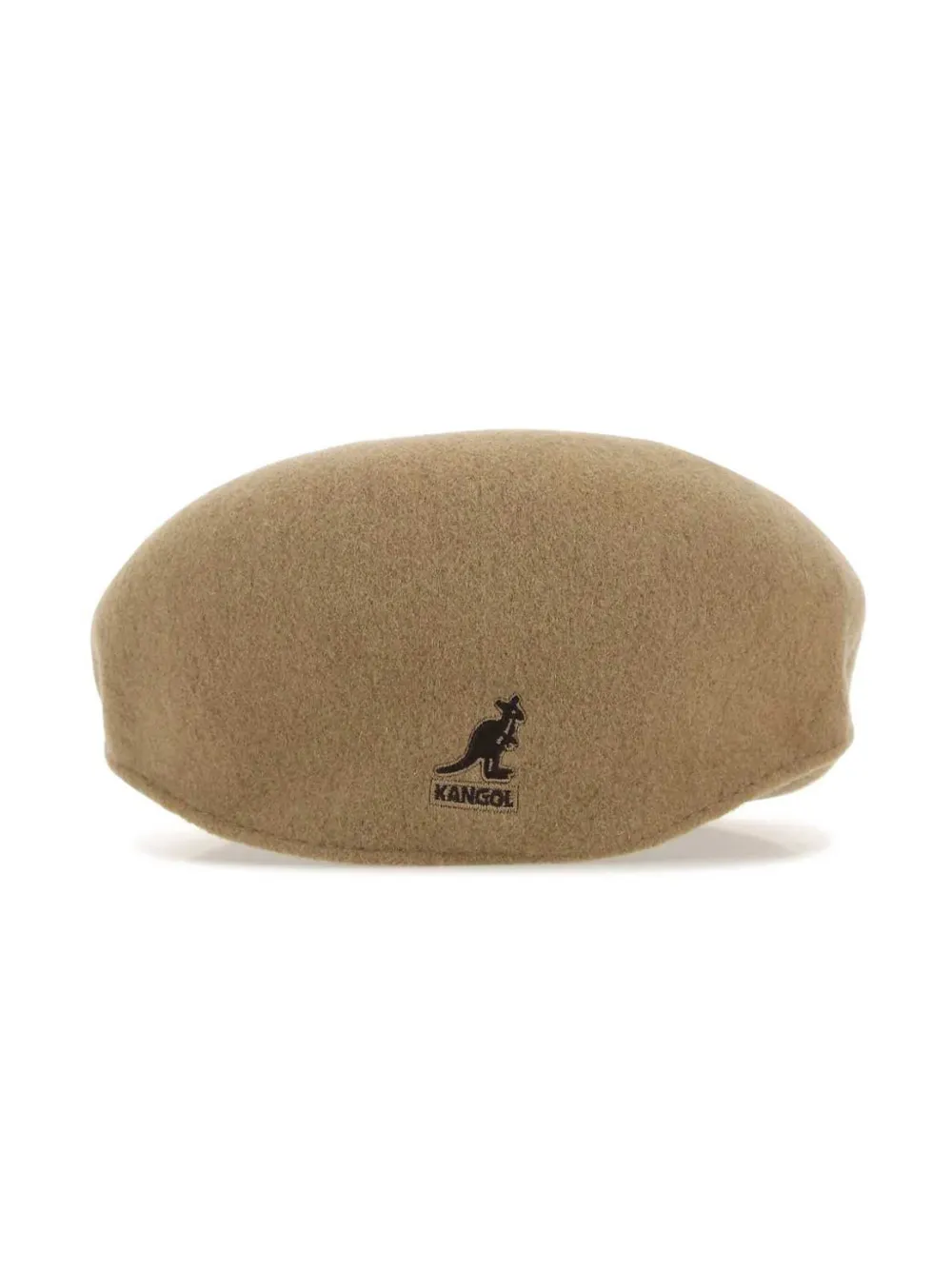 Kangol Wollen vilten pet met geborduurd logo Beige