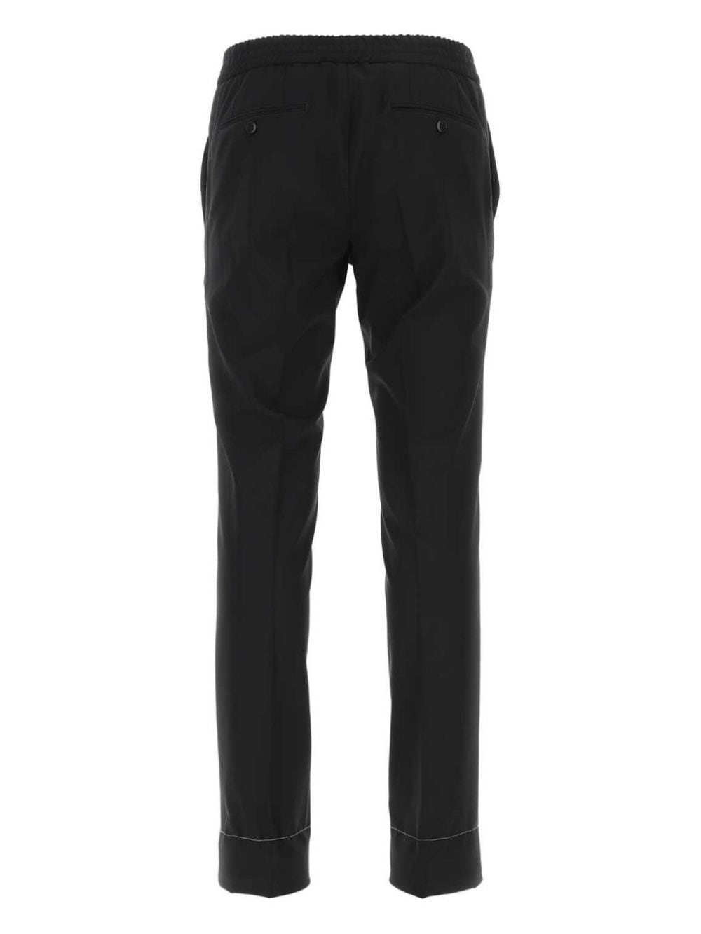 Brioni drawstring-waist wool trousers - Zwart