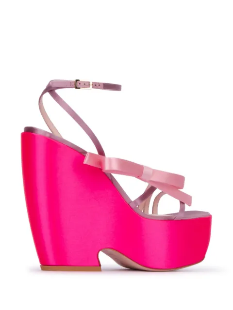Roger Vivier 100mm Choc Bow sandals RVW70335450RS0 - 2