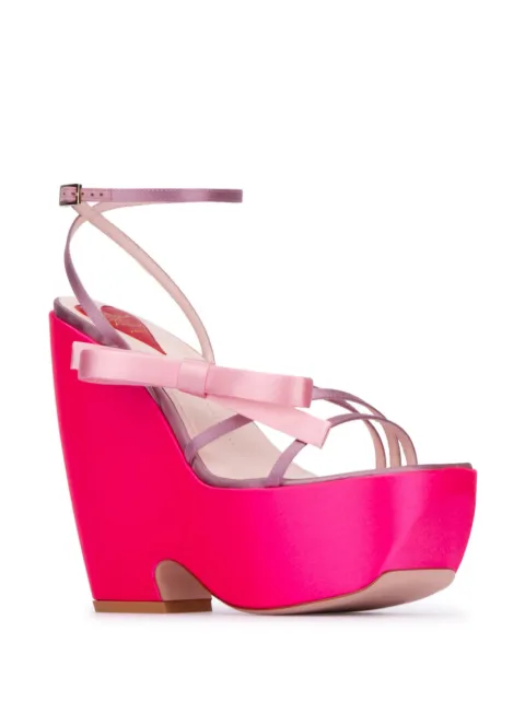 Roger Vivier 100mm Choc Bow sandals RVW70335450RS0 - 1