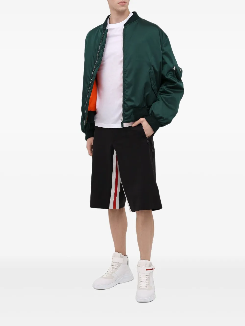 Prada striped shorts | Track & Running Shorts | Image 2