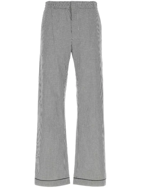 Prada gingham-check trousers