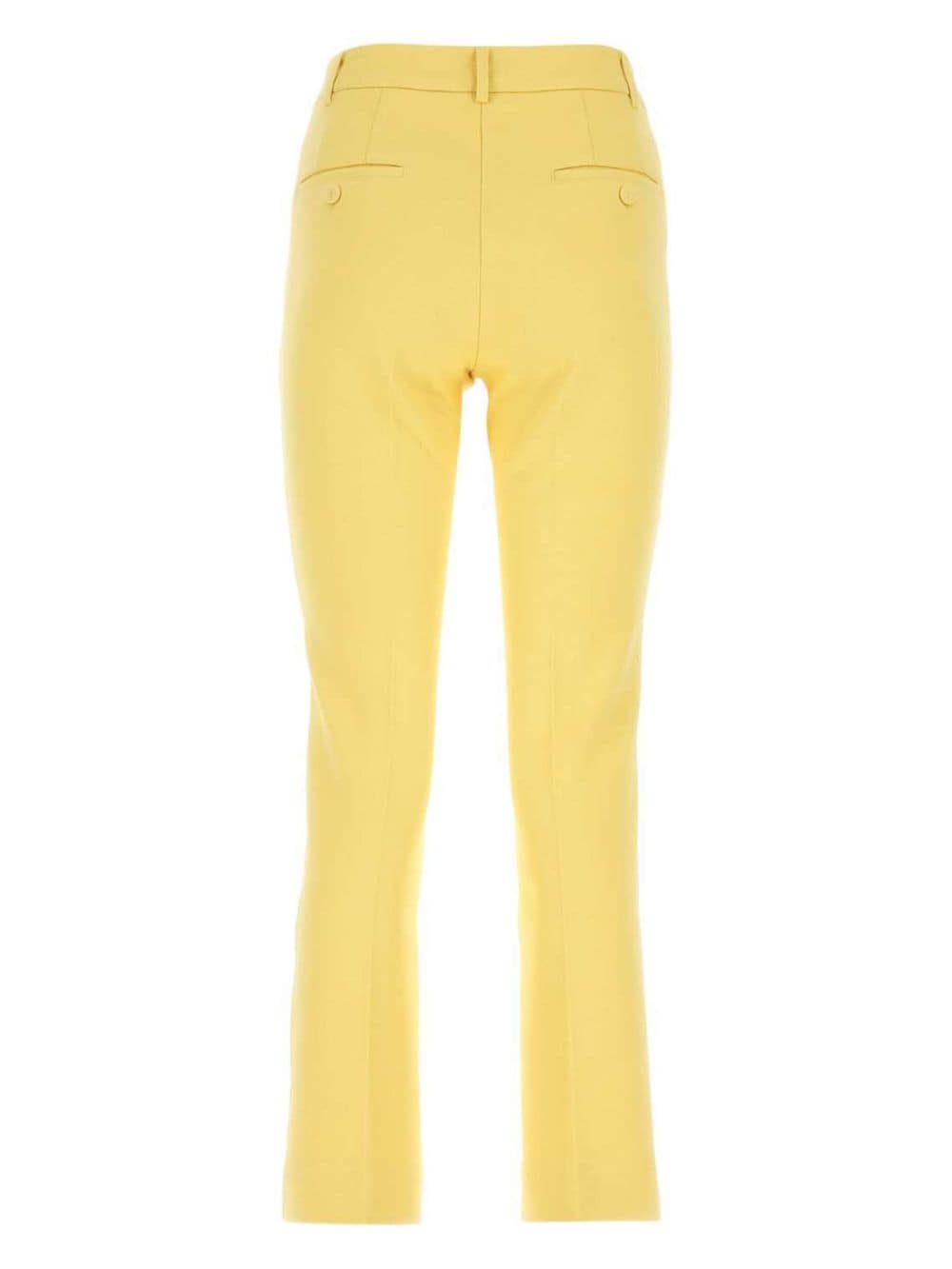 Shop Weekend Max Mara Basco Trousers In Yellow