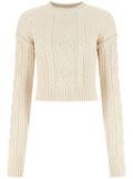 Sportmax Drava cable-knit sweater - White