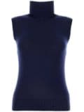 Sportmax Ardenza virgin wool knitted top - Blue