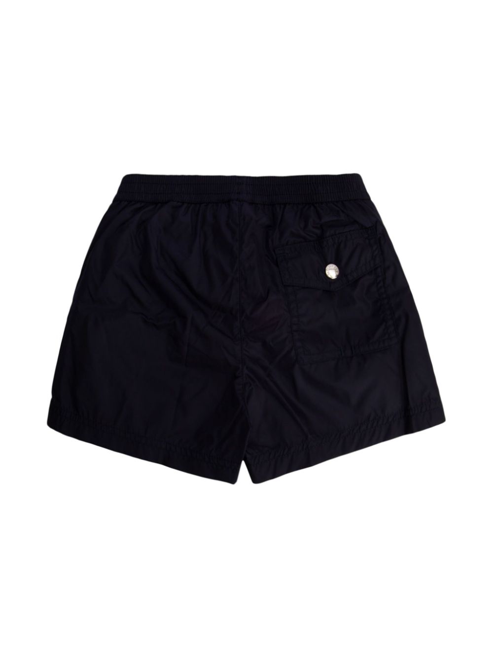 Moncler Enfant logo-patch swim shorts - Blauw