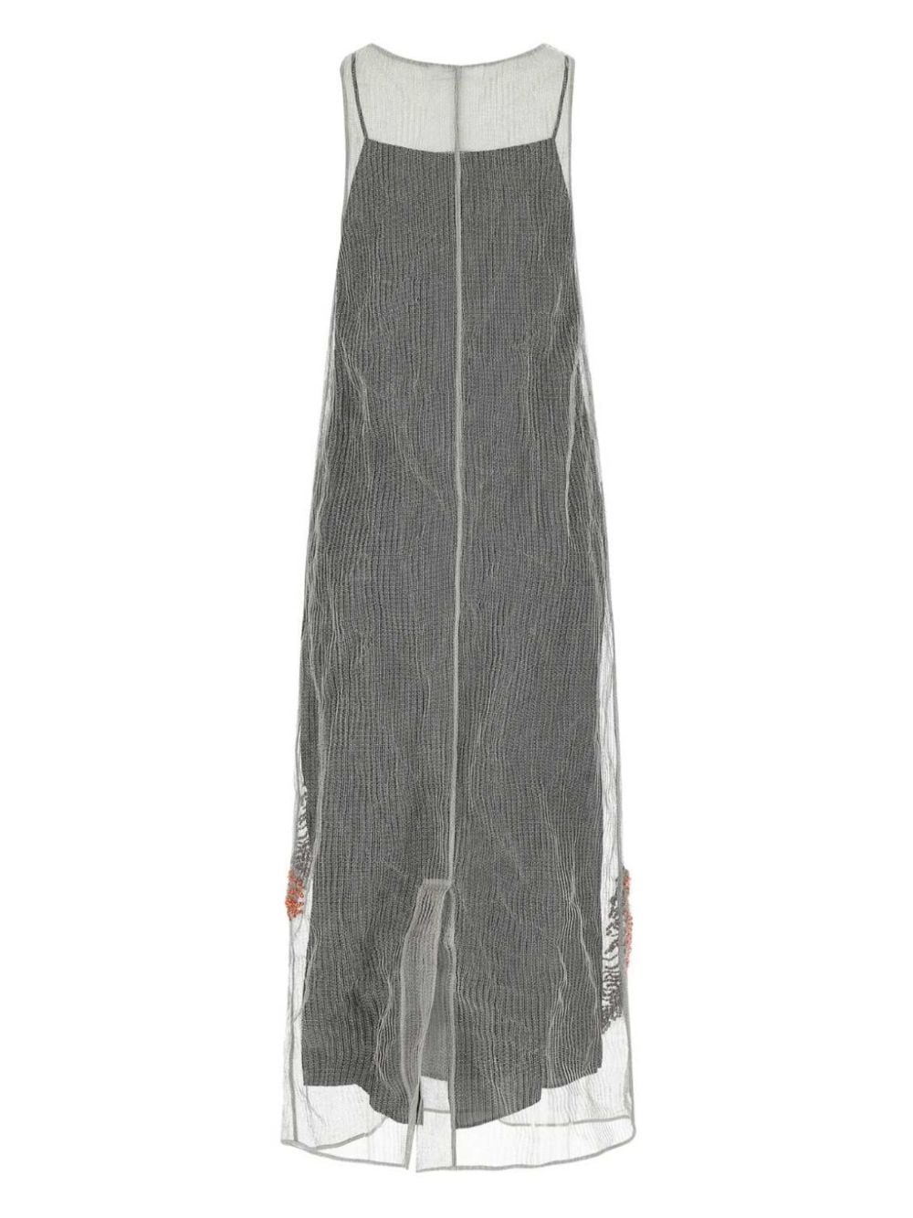 Prada layered mesh dress - Grijs