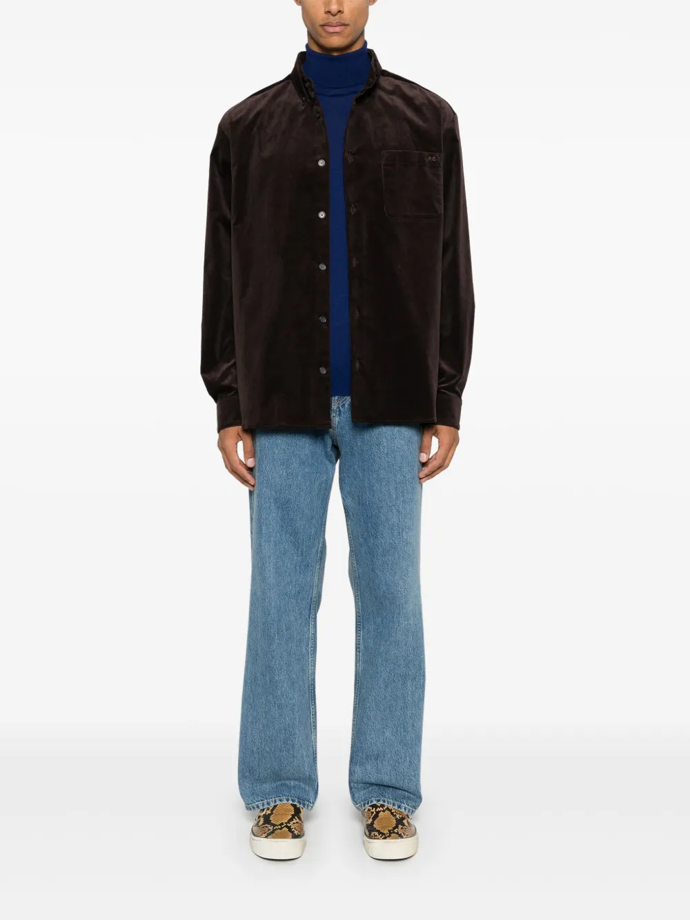 A.P.C. Mateo blouse - Bruin