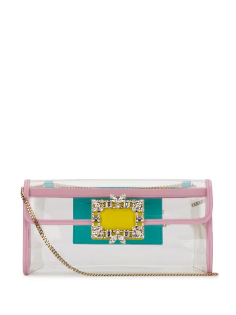 Roger Vivier bolsa de mano con hebilla y detalles de cristal
