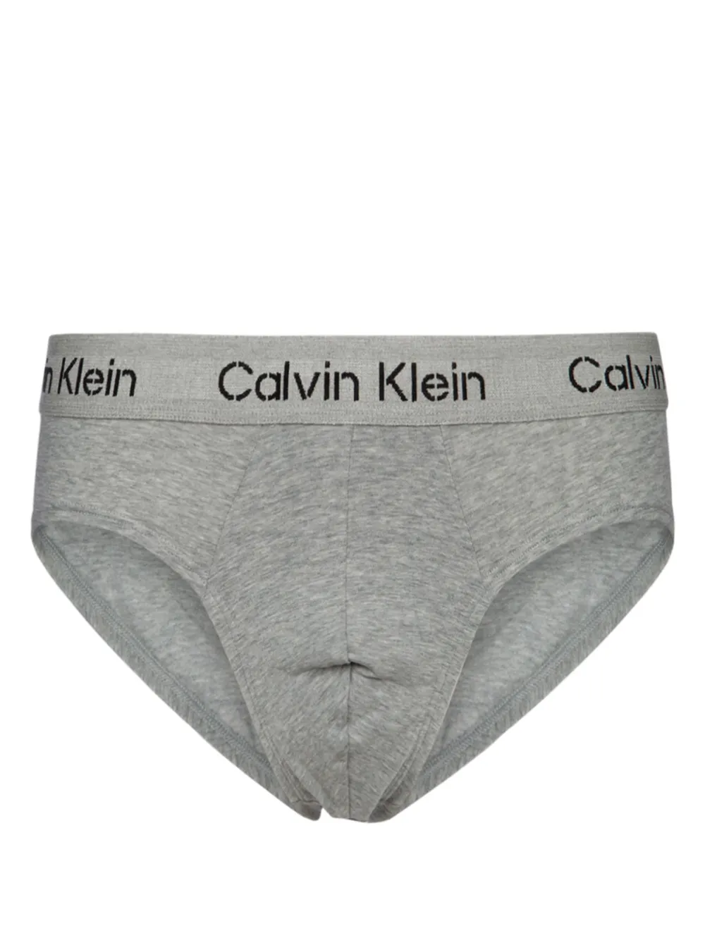 Calvin Klein logo print Waistband Briefs Grey FARFETCH ZA