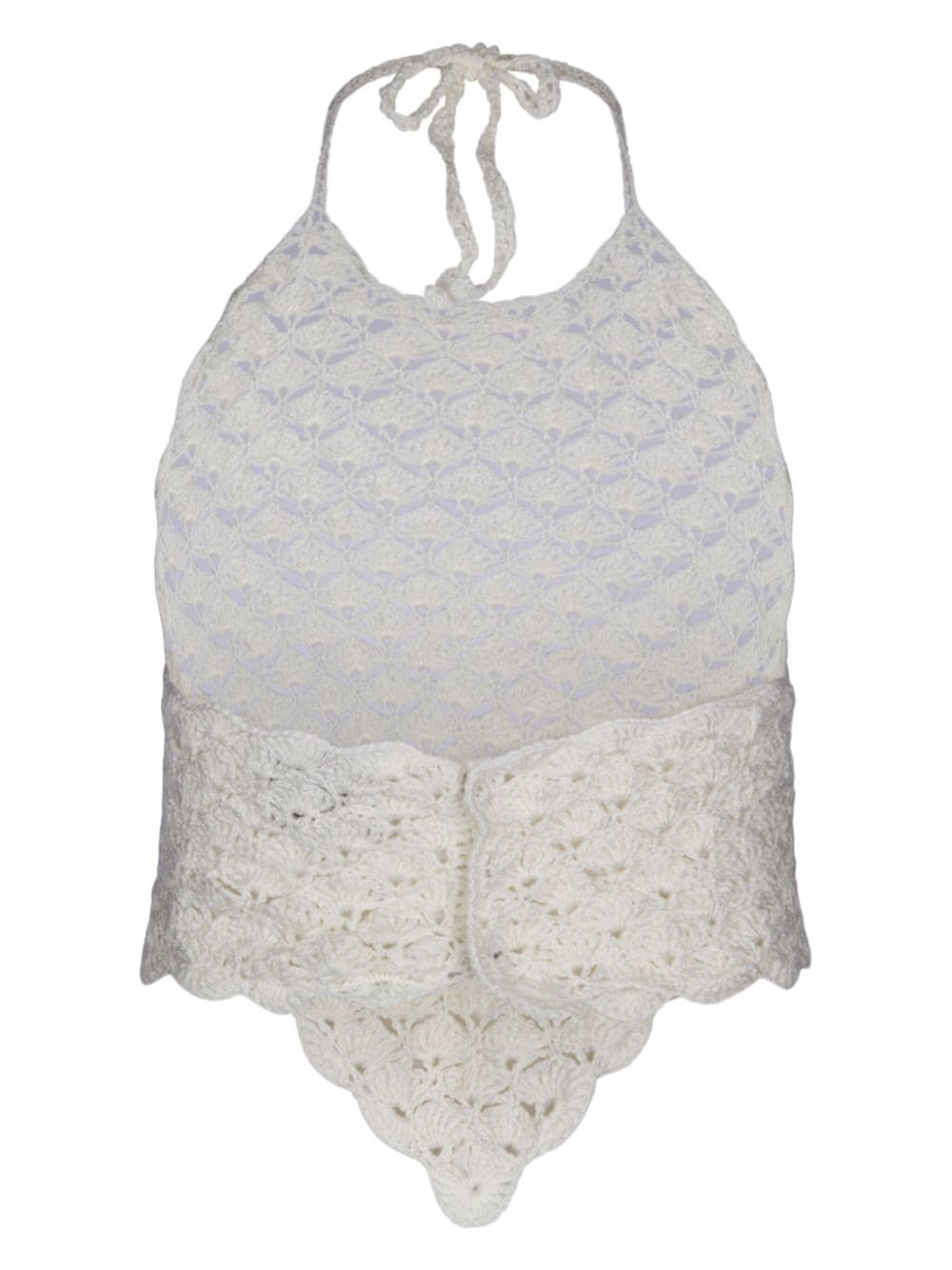 LIYA crochet-knit top - Wit