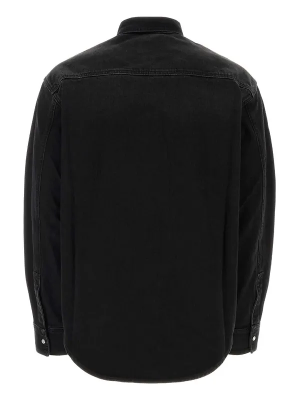 VETEMENTS デニムシャツ | ブラック | FARFETCH JP VETEMENTS デニムシャツ | ブラック | FARFETCH JP