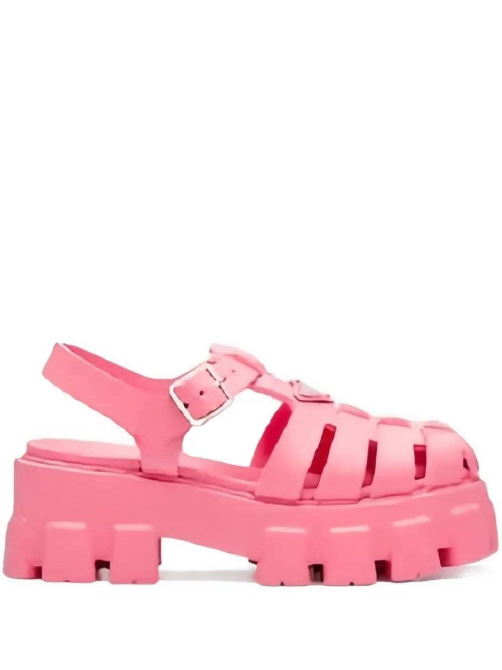 Prada textured-buckle belt - Blu