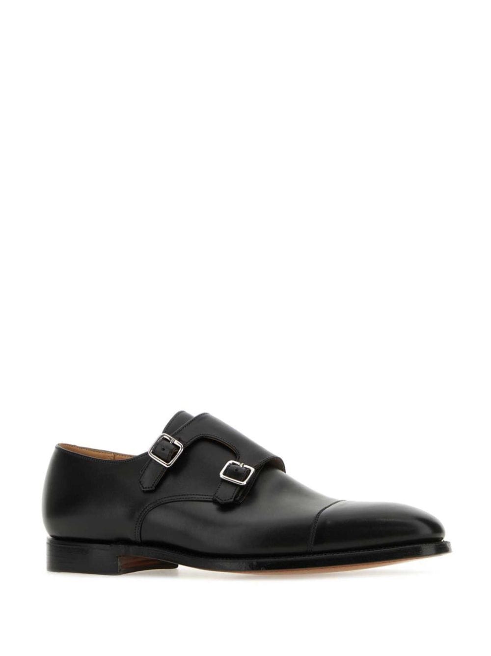 Shop Crockett & Jones Lowndes Monk Shoes In Black