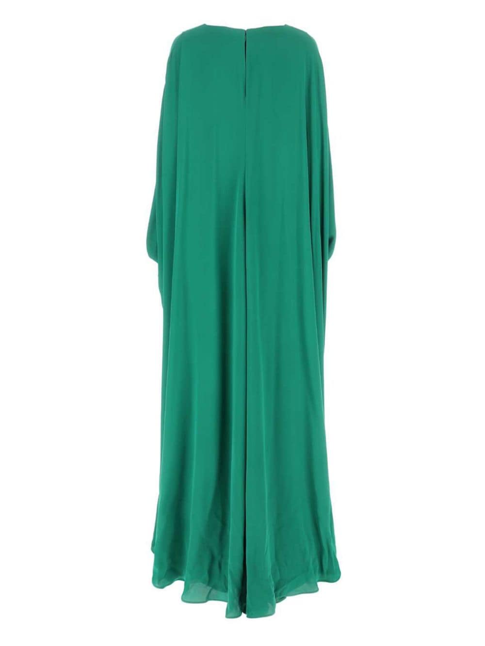 Valentino Garavani cape-style silk gown - Groen