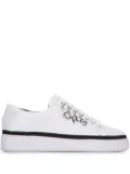 Michael Michael Kors logo-charm leather sneakers - White