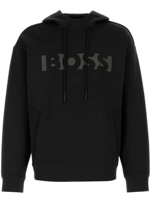 Embossed logo hoodie best sale