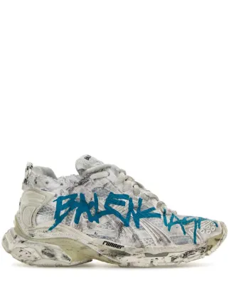 Balenciaga Runner Graffiti Sneakers | White | FARFETCH