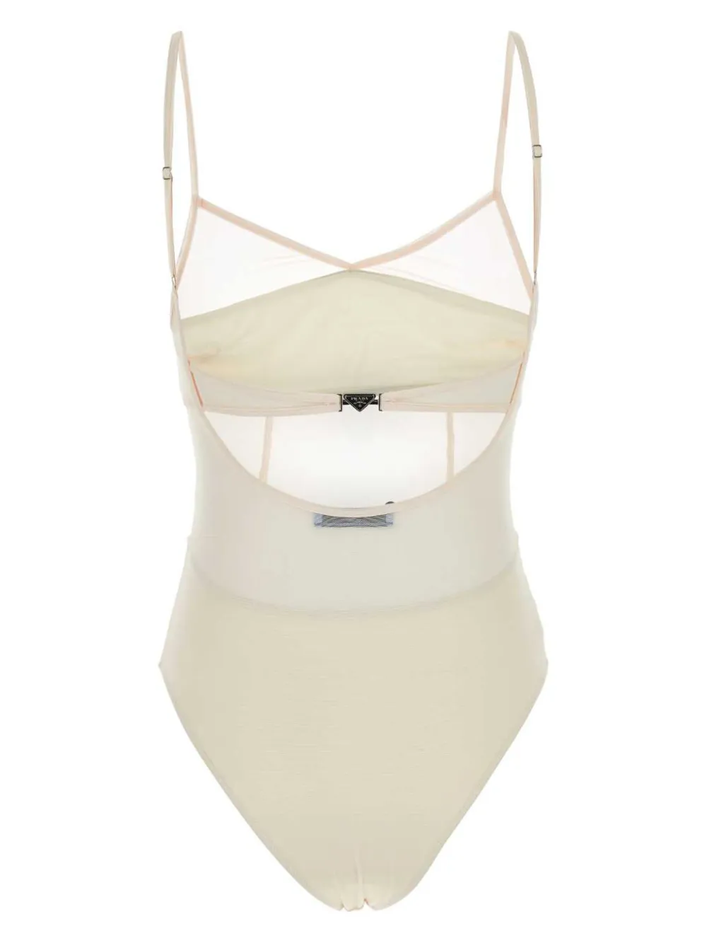 Prada Maillot De Bain a Col v Tons Neutres FARFETCH FR