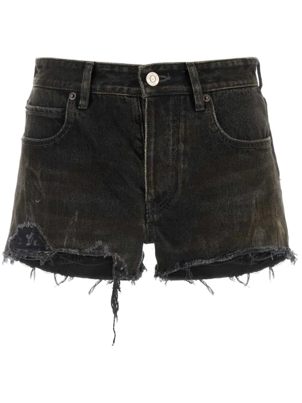 パンツ Balenciaga Denim Trousers With Frayed Edges BALENCIAGA Frayed low-rise straight-leg jeans | NET-A-PORTER