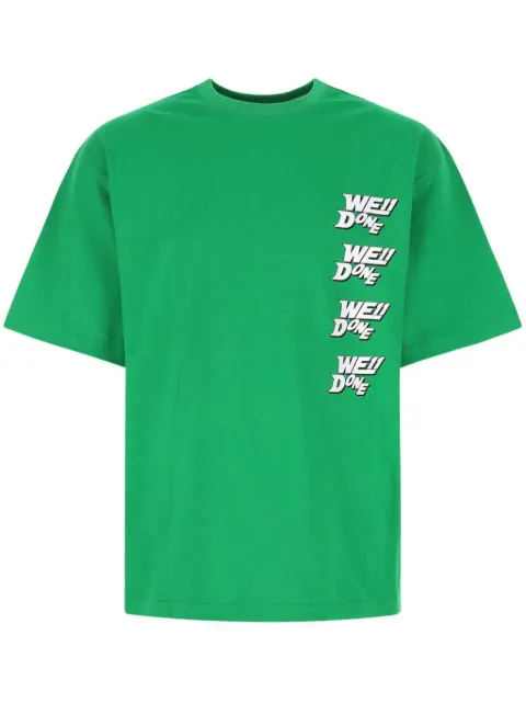 We11done logo-print cotton T-shirt