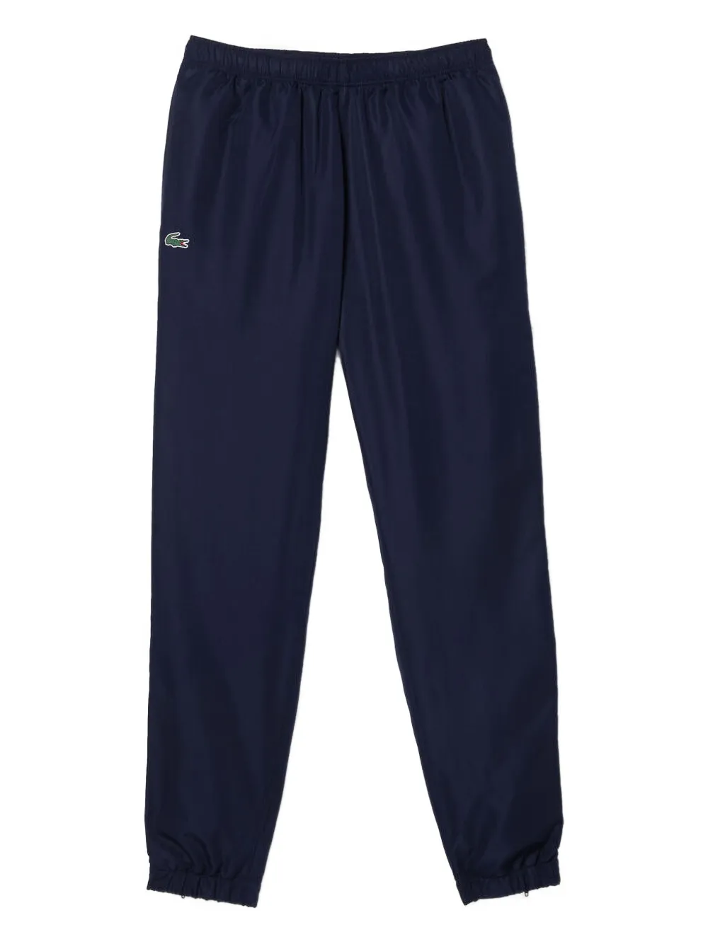 Lacoste logo-tape elastic-cuff trousers Blauw