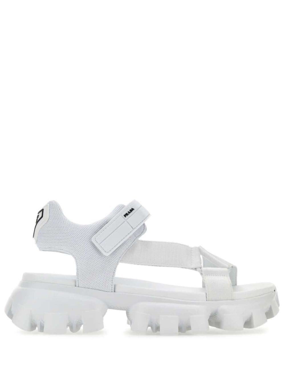 Prada Sandalen met logoprint Wit