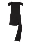 Yuzefi strap-detailing dress - Black