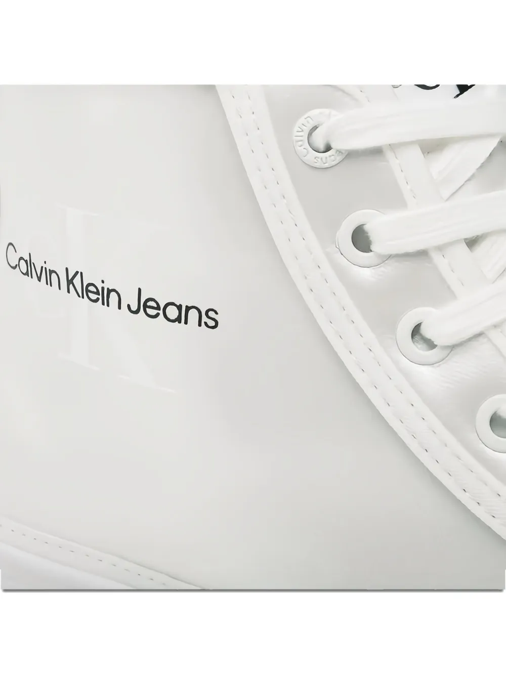 Calvin Klein Platform High-top Sneakers In White