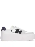 Calvin Klein logo-lettering platform trainers - Black