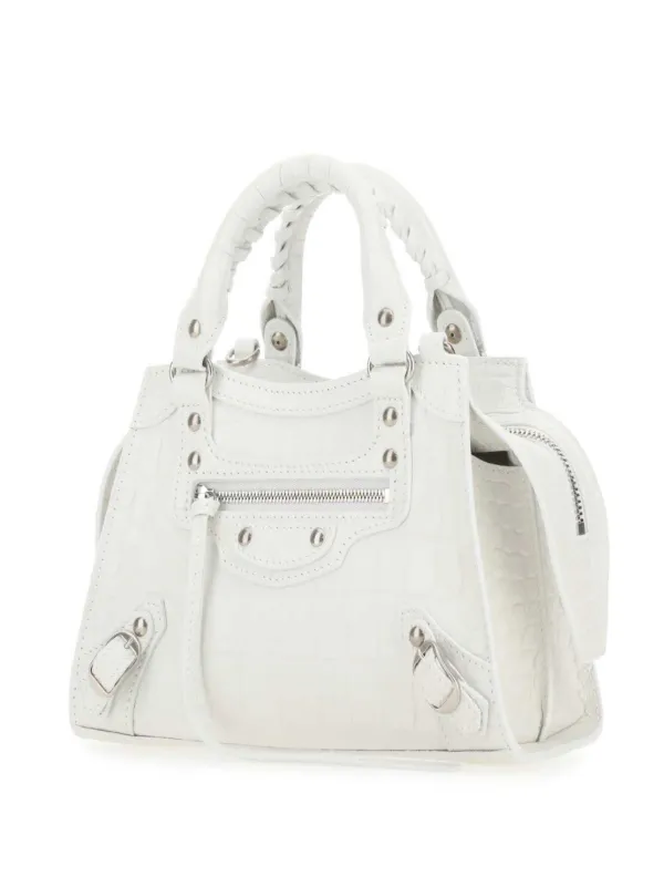 Balenciaga mini Neo Classic handbag women Calf Leather OS White