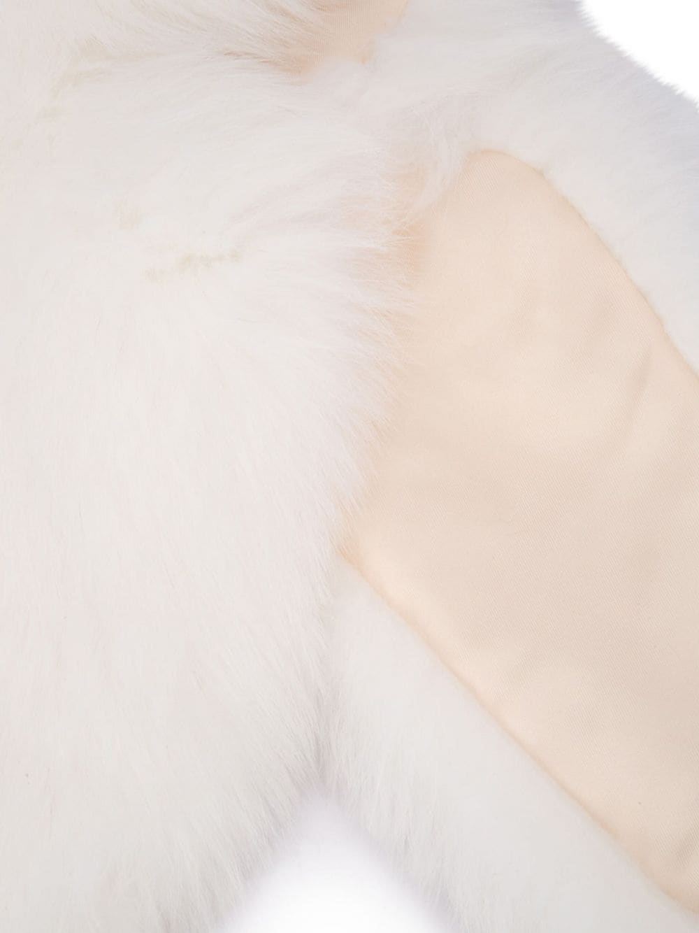 Yves Salomon faux-fur padded scarf - Wit