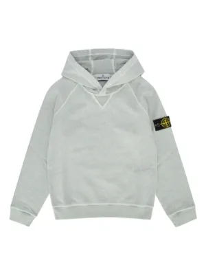 Stone Island Junior ロゴ スウェットシャツ | ニュートラル | FARFETCH JP