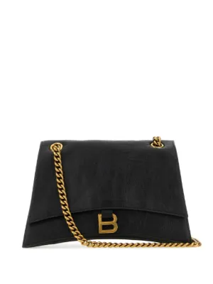早い者勝ち　BALENCIAGA ショルダーバッグ ブラック Balenciaga Crush Chain ショルダーバッグ | ブラック | FARFETCH JP
