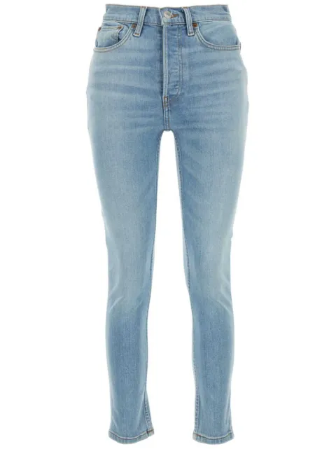 RE/DONE logo-patch skinny jeans